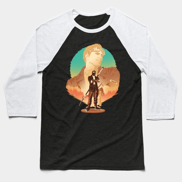 Airship Captain Highwind Baseball T-Shirt by HyperTwenty